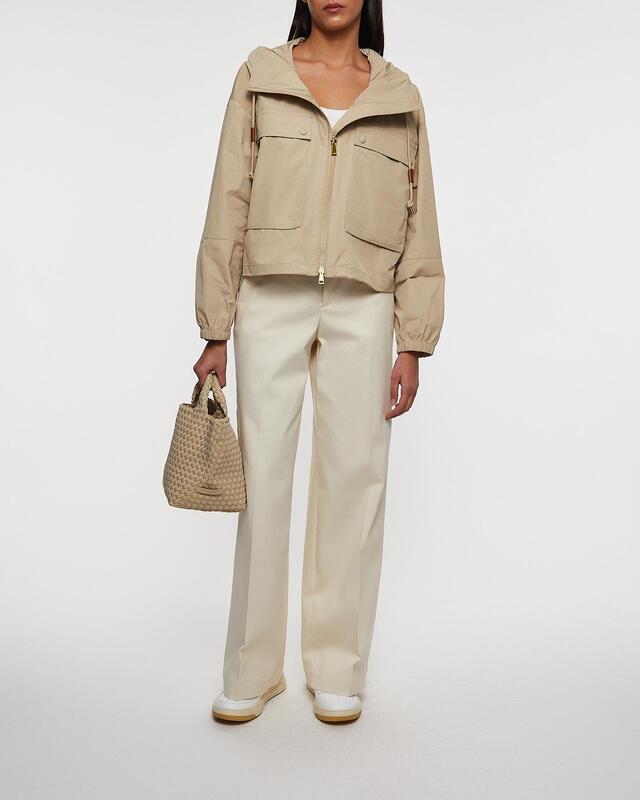 Moncler Byxor Tailored Cotton Gabardine Ljusbeige IT 40 (EUR 34)
