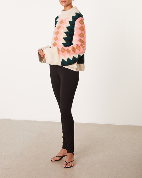Cashmeretröja Lima Intarsia Sweater Multicolor 1