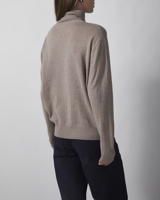 Wakakuu Icons Genser Cashmere Wool Turtleneck Sand XL