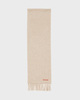 Acne Studios Scarf Fringe Wool Skinny Oatmeal ONESIZE