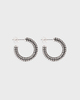 Izabel Display Earring Colorful Hoop  Svart ONESIZE