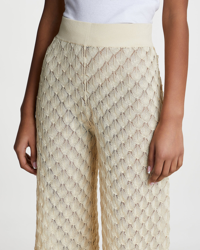 Malina Byxor Alissa Knitted Vanilj L