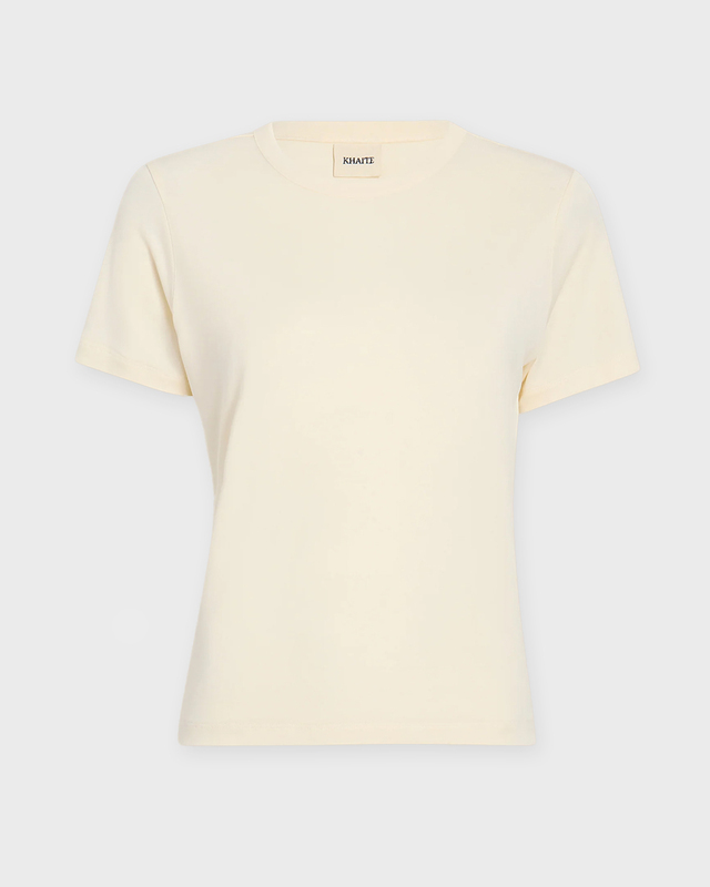 KHAITE T-Shirt Emmylou Cream XS