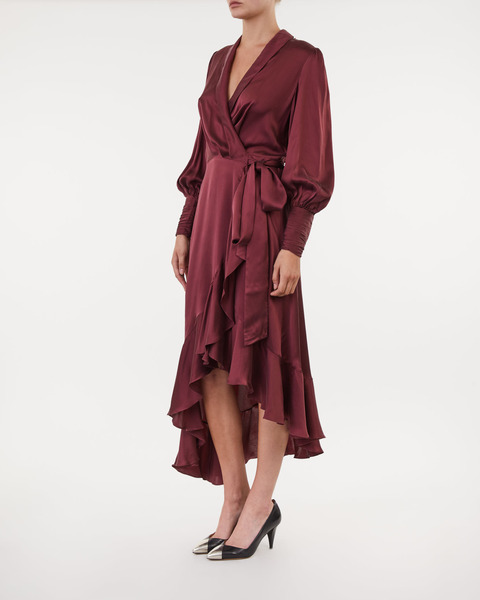 Dress Silk Wrap  Burgundy  2