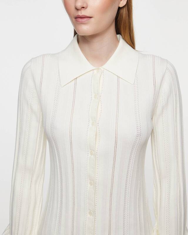 Filippa K Tröja Braid Knit  Pearl XS