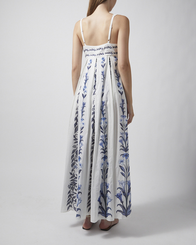 FARM Rio Klänning Flowers Arch Maxi Offwhite S