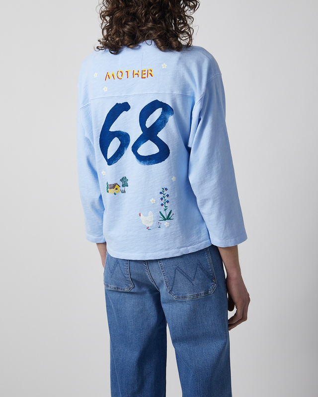 Mother Denim  Sweater The Footballer Röd M