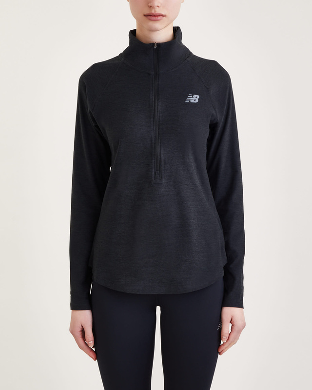 New Balance Tröja Sport Spacedye 1/2 Zip Svart M
