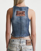 Acne Studios Tank Top Denim Print Denim S