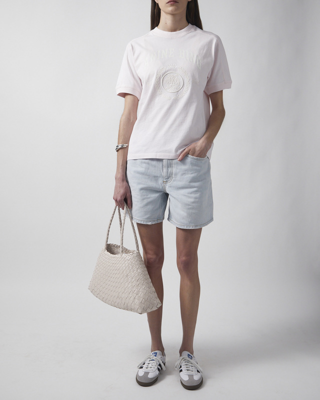 Anine Bing T-shirt Jaylin Collegiate Light pink S