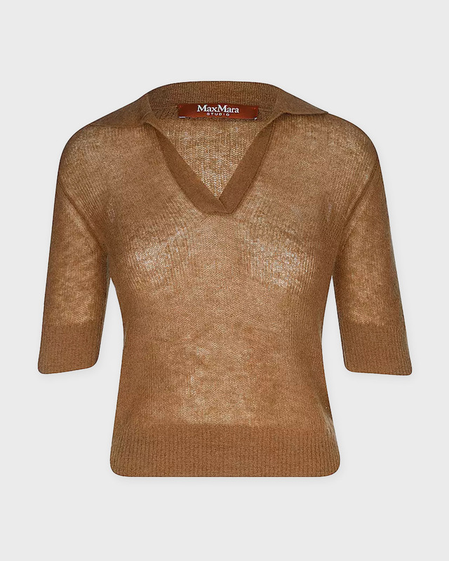 Max Mara Studio Top Pablo Tobacco L