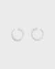 Ragbag Odette Spiral Earrings Silver ONESIZE