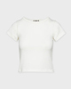 Éterne T-Shirt Short Sleeve Baby Tee Ivory L