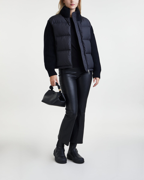 Kofta Tricot Padded Wool Svart 2