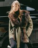 Wakakuu Icons Jacket Keen Padded Faux Fur Green S