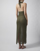 Malina Kjole Esra Knitted Halterneck Maxi Oliv M