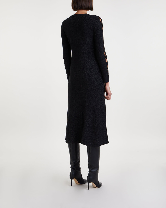 Malina Klänning Fellie Knitted Maxi Svart XS