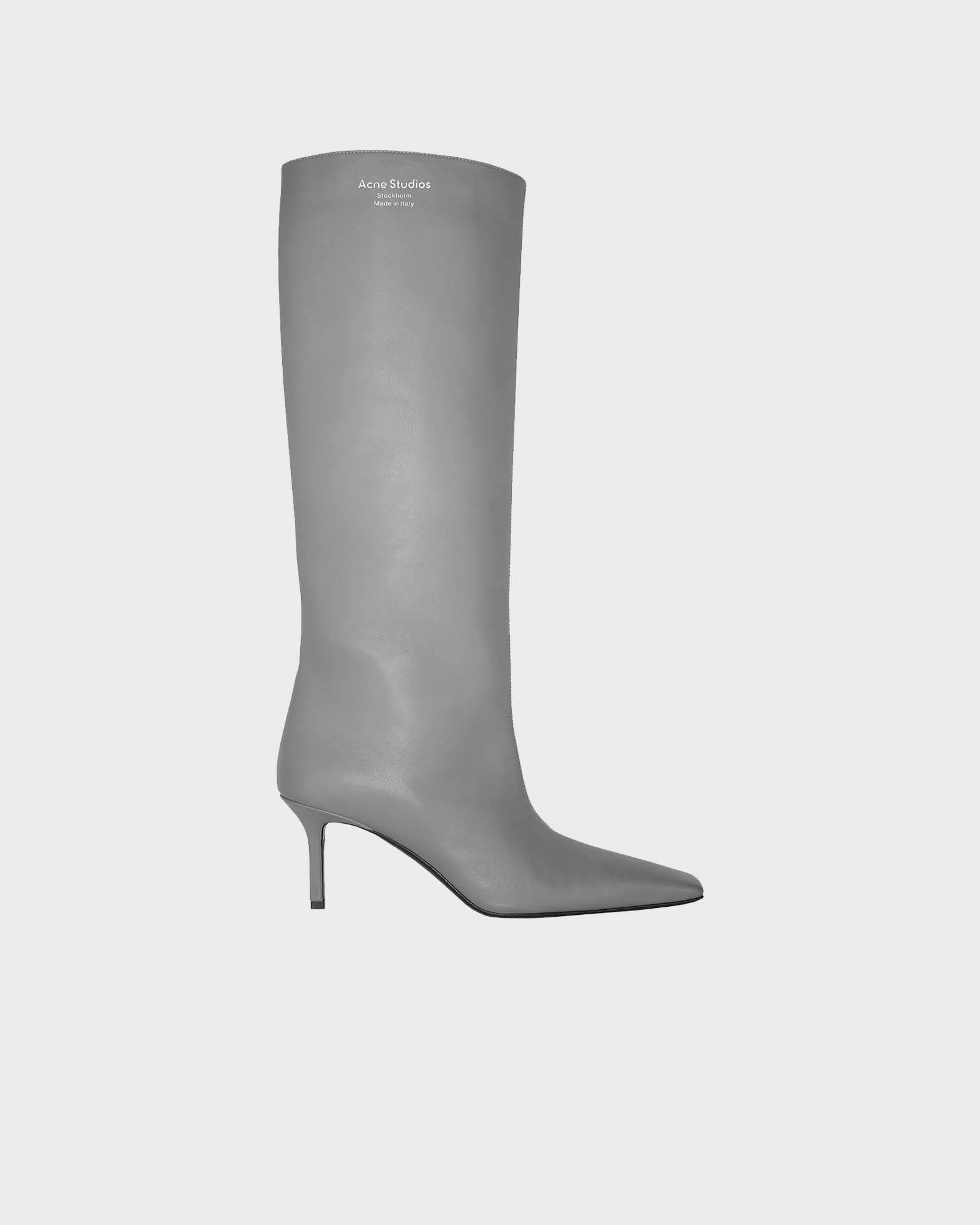 Acne Studios Heel Boots Leather  Dark grey EUR 36