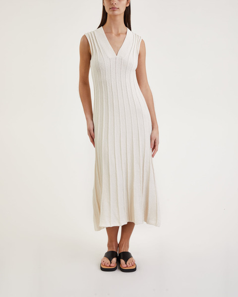 Klänning Wide Rib Ivory 1