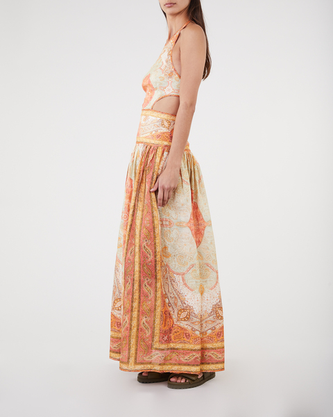 Klänning Cut Out Long Dress Orange 2