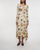 Acne Studios Klänning Asymmetrical Midi Print  Rosa/lila L