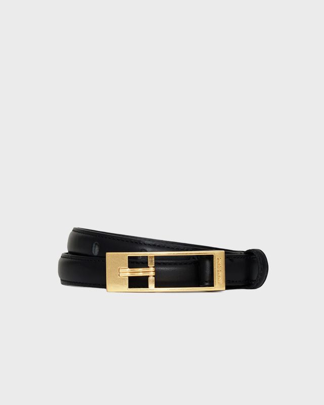 Anine Bing Bælte Elly Smooth Leather Black M-L