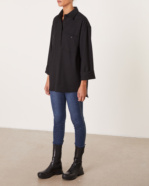 Shirt Sandie Flannel Black 1