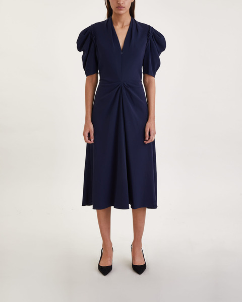 Klänning Matte Viscose Crepe Navy 1