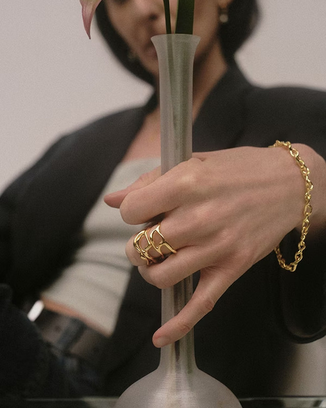 Maria Black Bracelet Juno  Guld L