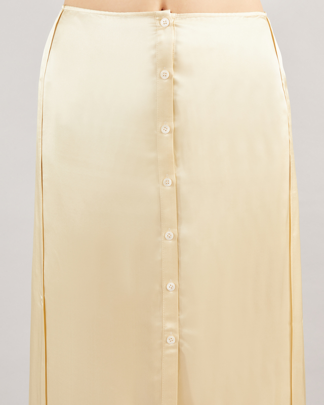 Acne Studios Light Satin Skirt Yellow 36