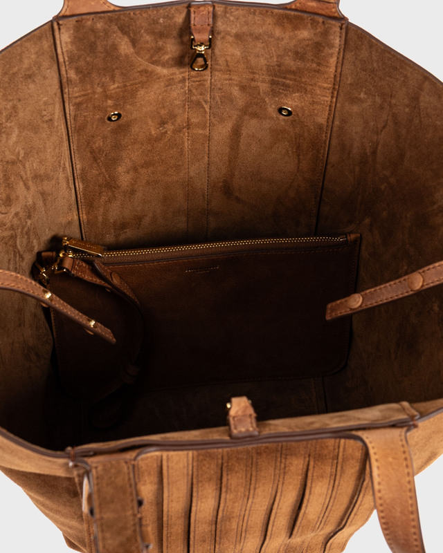 Golden Goose Deluxe Brand Bag Fringed Palmellato Leather Brun ONESIZE