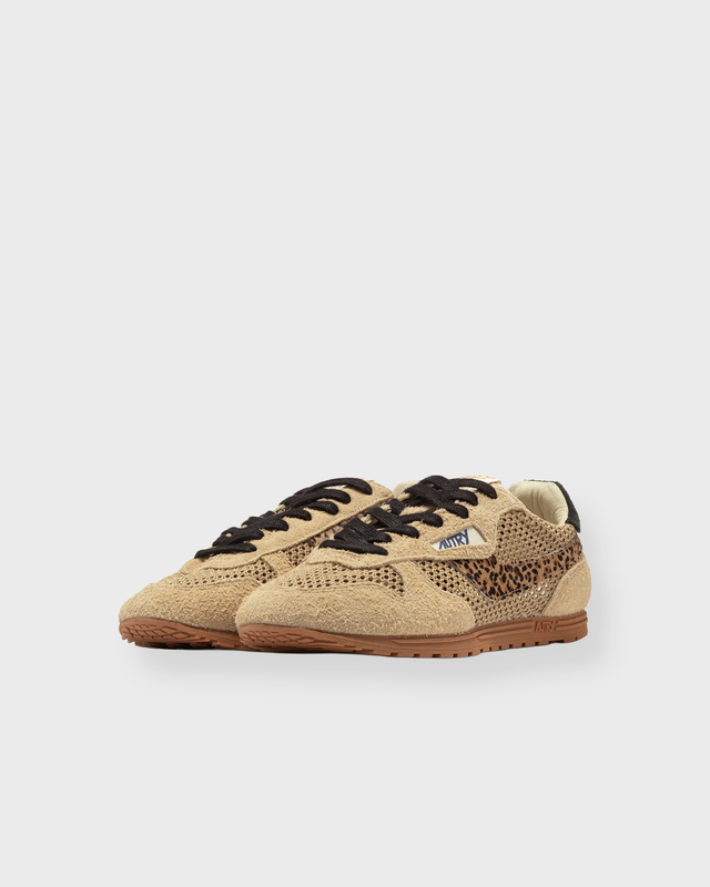Autry Sneakers Windspin Low Leopard Knit Sand EUR 39