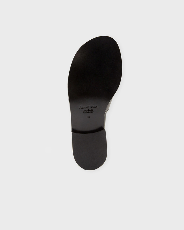 Acne Studios Loafers Logo Leather Brun EUR 40