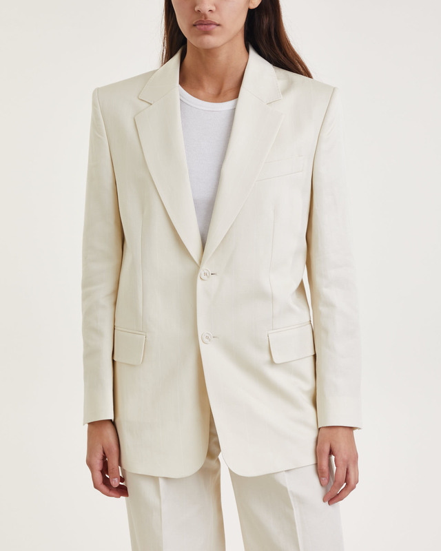 Filippa K Kavaj Tailored Pinstripe Blazer  Benvit 40