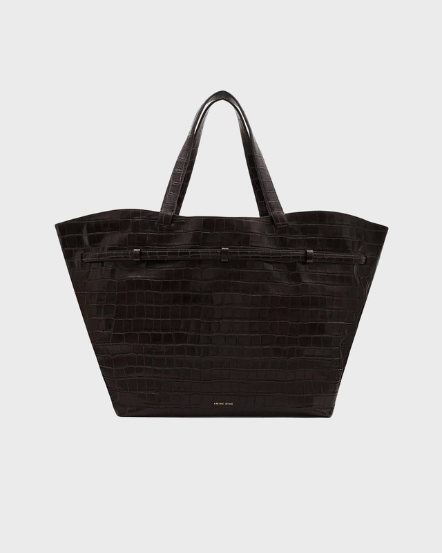 Anine Bing Shoppingtaske Elly Embossed Mørkebrun ONESIZE