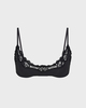 Skims Bralette Fits Everybody Lace Scoop Black 861