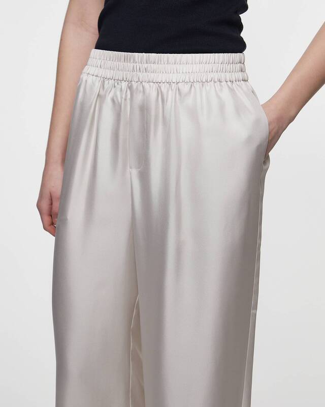 LISA YANG Byxor Wide Leg  Champagne 0 (XS-S)