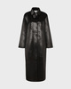 Malina Frakke Phoebe Faux Pony Hair Long Black 36