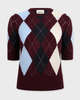 KHAITE Topp Anders Burgundy  S