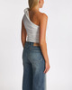 Magda Butrym Topp One Shoulder T-Shirt  Creme FR 40 (EUR 38)