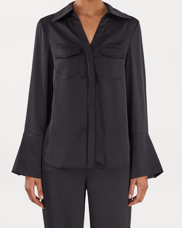 Wakakuu Icons Blouse Maria Satin Svart M