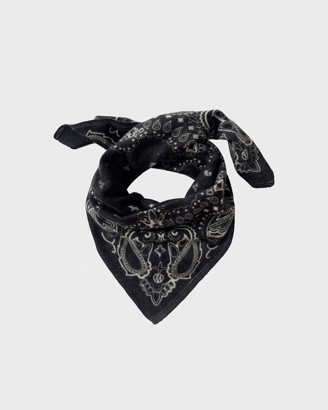 Le Scarf Skjerf Cashmere Paisley Svart 65x65 ONESIZE