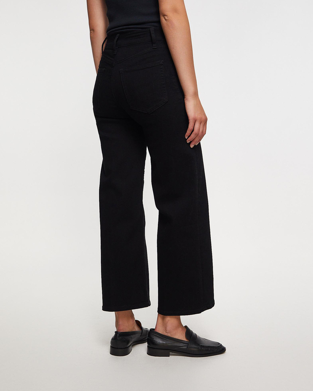 Frame Jeans Pixie Le Slim Palazzo Black 30