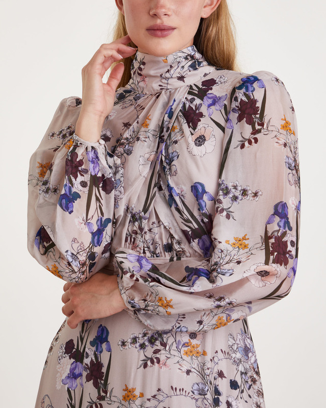 Malina Dress Valerie open back silk Multicolor XL