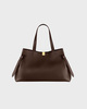 YUZEFI Gyoza Tote Pebble Bag  Espresso ONESIZE