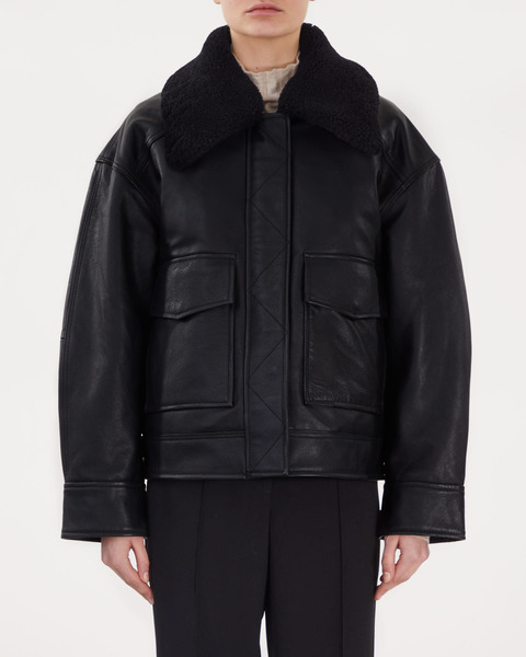 Jacket Biker Leather Svart 1