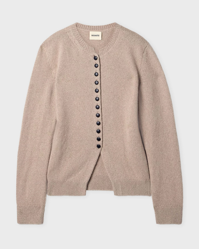 KHAITE Kofta Josette Beige/grå S