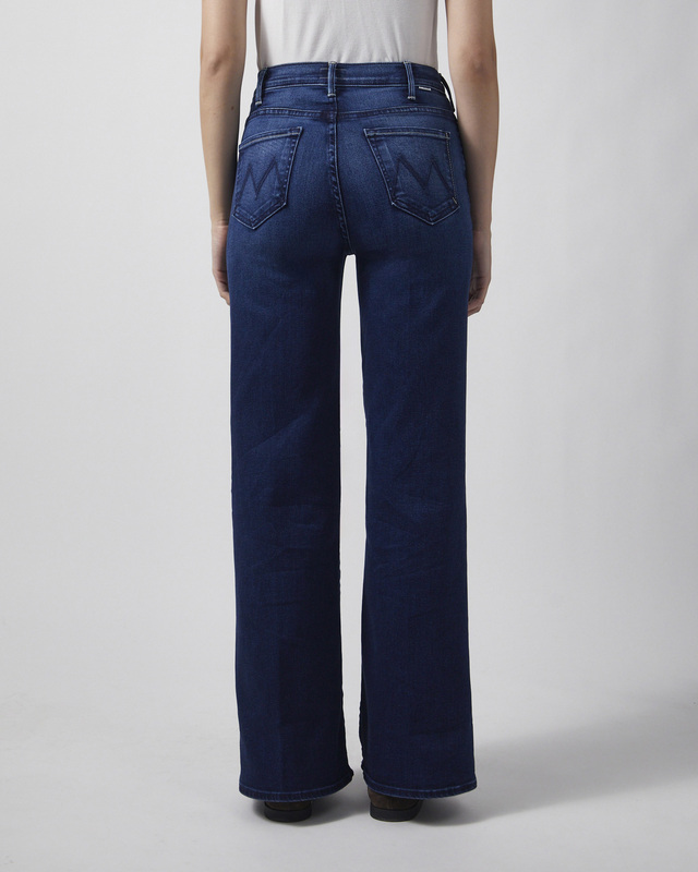 Mother Denim Jeans The Hustler Roller Sneak Dark blue wash 27