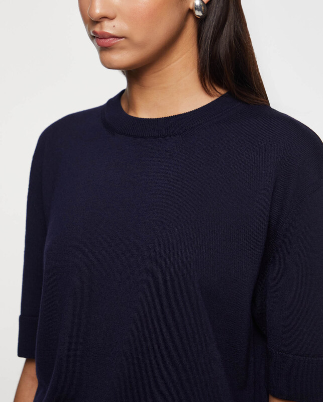 Jil Sander T-shirt Knit Midnight 38