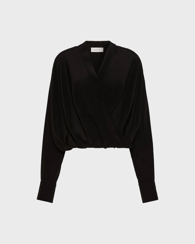 Sportmax Bluse Loose-Fit Pure Silk Black IT 44 (EUR M-L)